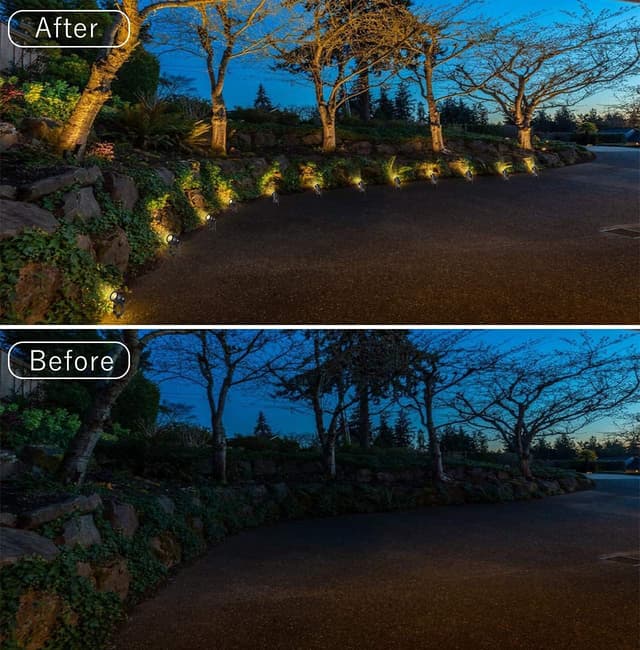 Thumbnail 6 de ECOWHO Garden Lights mains extendable outdoor LED spike uplighters (21m lead) – warm white, linkable up to 8 spots