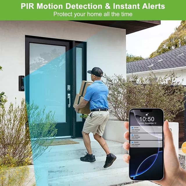 Detalle 2 de Wireless Video Doorbell Camera 2K HD