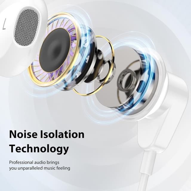 Detalle 2 de USB C Headphones for iPhone 15 Wired