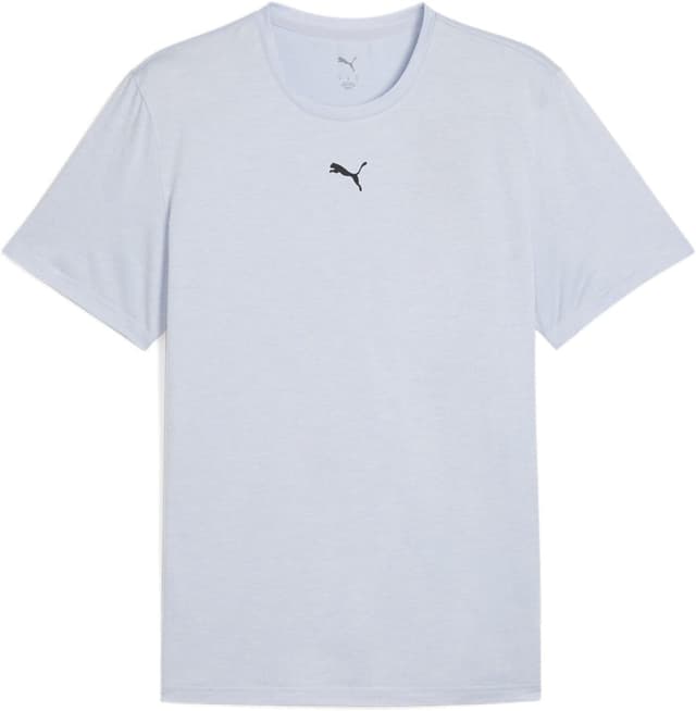 Detalle de T-shirt mixte PUMA M Tad Essentials Heather Cat Tee (CF Small Cat) à col rond