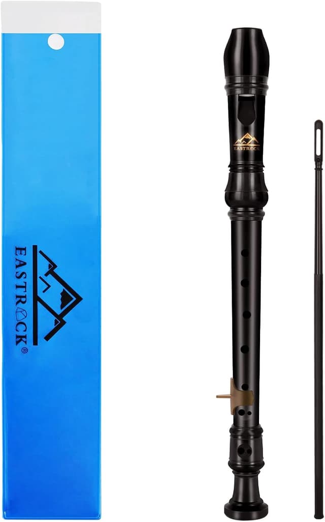 Detalle de EASTROCK ABS Sopranblockflöte in C (Diskant), 3-teilig, braun – für Anfänger