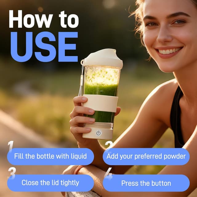 Thumbnail 6 de NAPASA 18oz Electric Protein Shaker