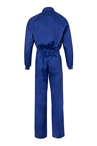 Detalle de Velilla 214 Mono modelo italiano azulina talla 52 con cierre asimétrico y doble cursor