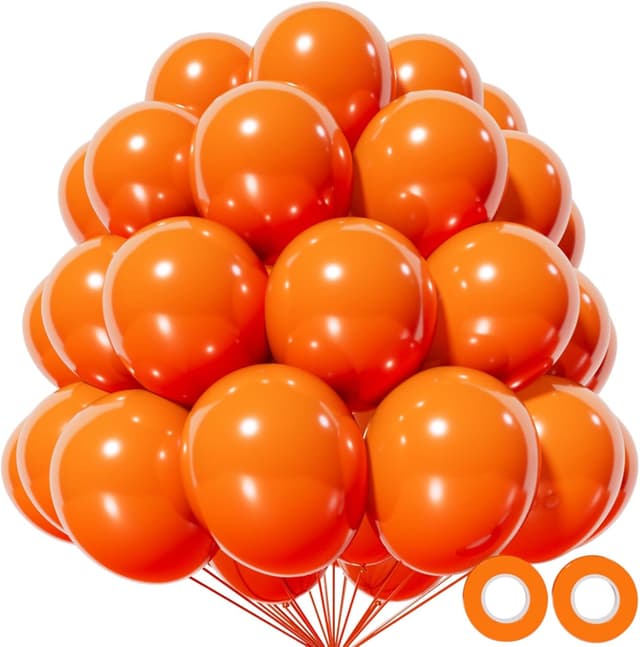 Detalle de KAWKALSH Orange Balloon 110pcs (12 Inch) Thickened Latex Party Balloons