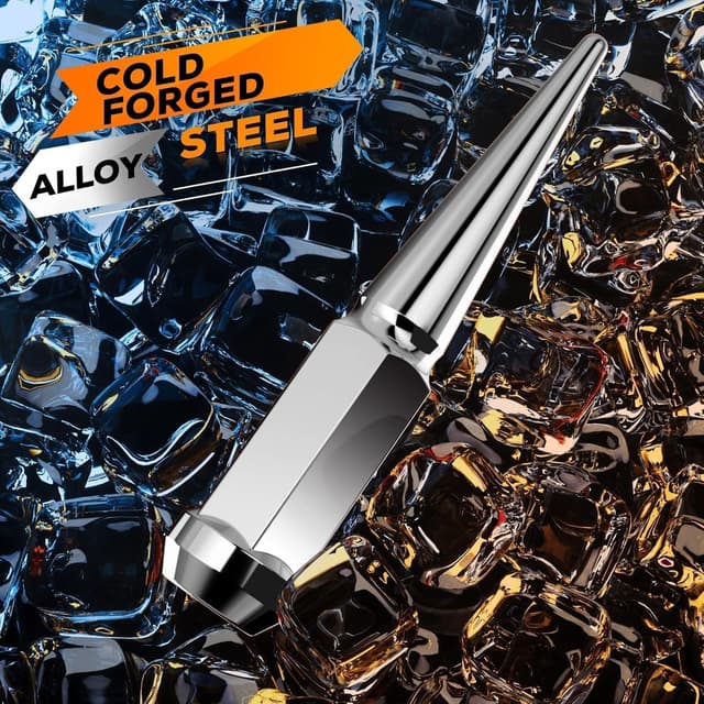 Thumbnail 2 de DYNOFIT 14x1.5 Spike Lug Nuts 32PCS 4.4in