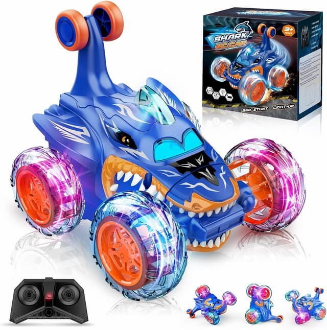 Detalle de Dislocati LED Shark Monster Truck 2.4GHz Remote Control Car (3–8 Year Olds)