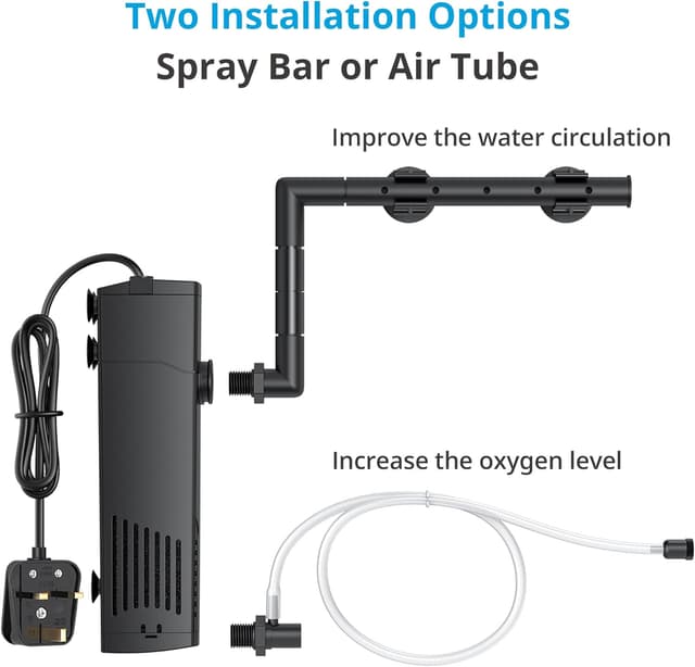 Detalle 1 de Internal aquarium filter for 40-80L