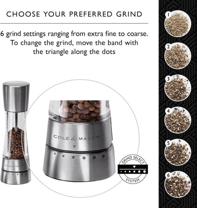 Thumbnail 3 de Cole & Mason Derwent Salt & Pepper Mills 190 mm