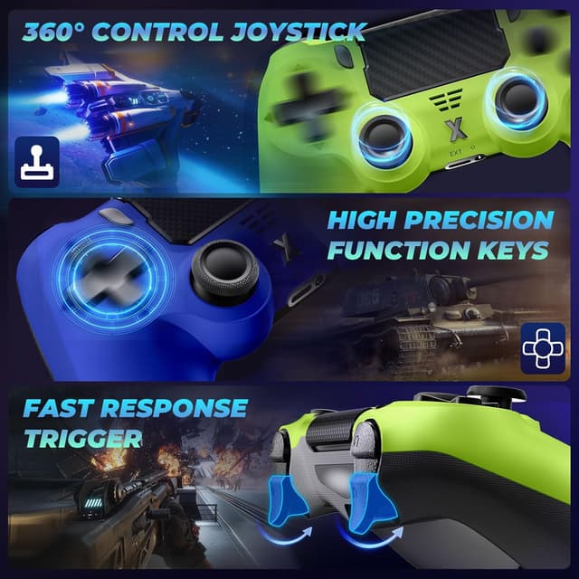 Detalle de Glitfix P4 wireless controller for gaming