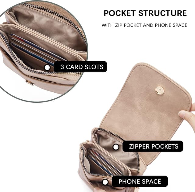 Detalle 2 de BOSTANTEN crossbody phone bag, 5 inch
