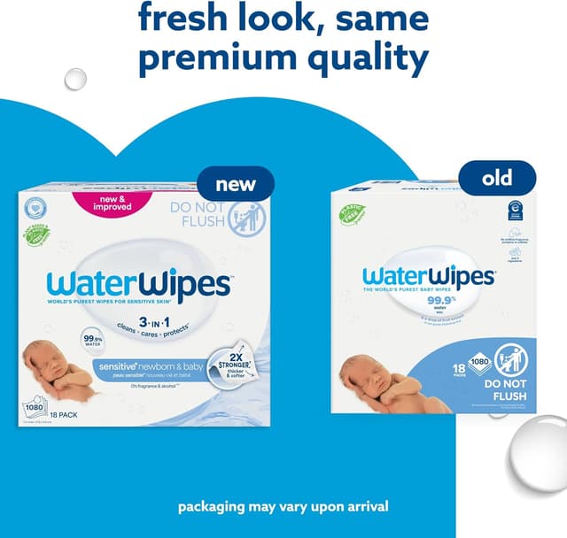 Thumbnail 2 de WaterWipes Sensitive+ Baby Wipes 1080 Count