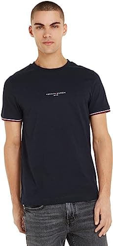 Detalle de Tommy Hilfiger Tipped tee Camiseta Azul M