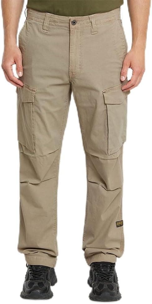 Detalle de G-Star Herren Core Regular Cargo – Cargo-Hose mit Knopf- und Reißverschluss