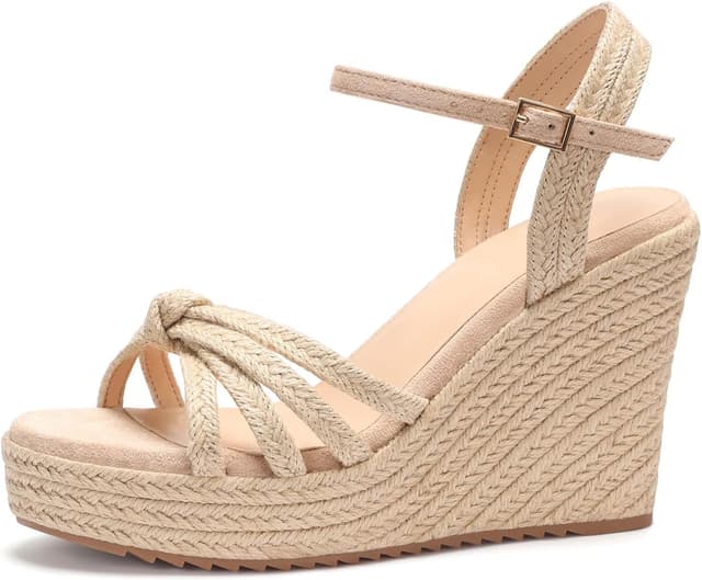 Detalle 1 de VICKI·VICKI Women’s Platform Sandals Wedge Ankle Strap Open Toe