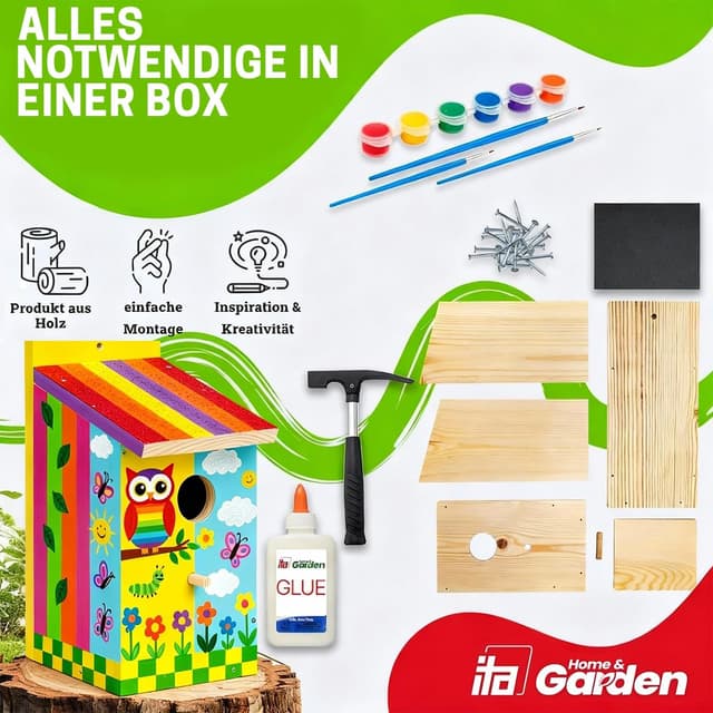 Detalle 2 de ITA DIY Nistkasten Bausatz zum Basteln