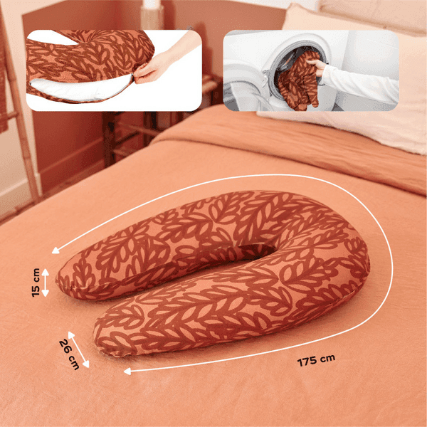 Detalle 2 de Babymoov B Love Cojín de Lactancia 2 en 1 🌿 Terracotta