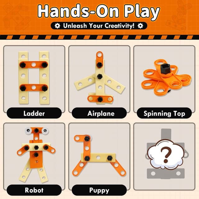 Thumbnail 5 de KidBloom Juguetes 50 piezas caja herramienta con taladro