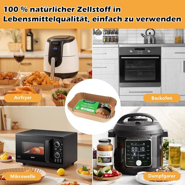 Thumbnail 5 de 120er-Pack Airfryer Backpapier 230 °C
