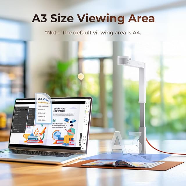 Thumbnail 6 de CZUR Fancy S Pro 12 MP per documenti 4K