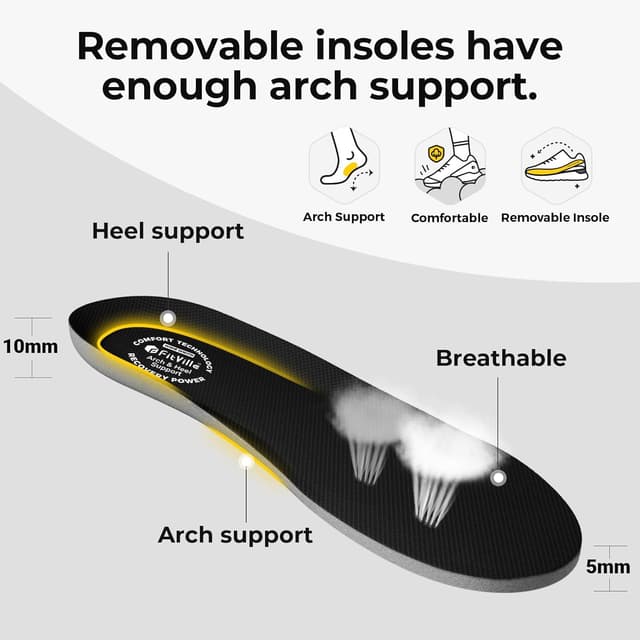 Detalle 2 de FitVille Damen Laufschuhe mit weiter Zehenbox – atmungsaktive Walking- und Joggingsneaker