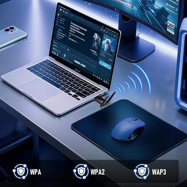 Thumbnail 5 de ElecMoga WLAN Stick 1300Mbps USB Stick