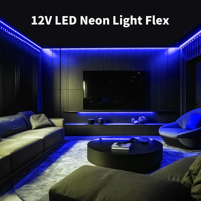 Thumbnail 6 de ShineBurky Tira LED Neón Azul 5m 12V IP65 Regulable