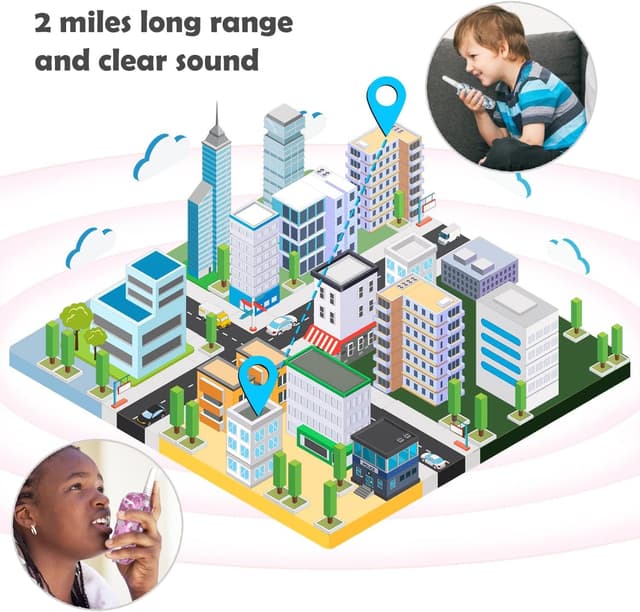 Thumbnail 3 de QNIGLO Q168Plus Talkie-Walkie Camouflage 4-pack