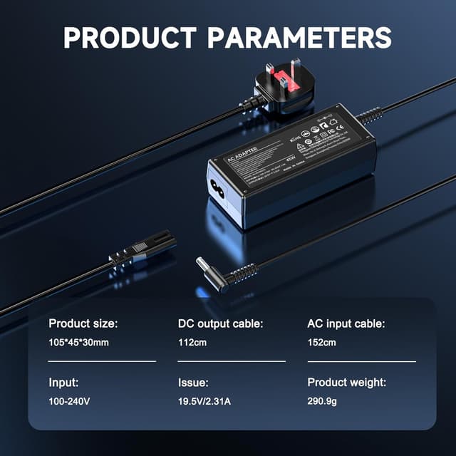 Detalle de shefor 45W laptop charger for HP