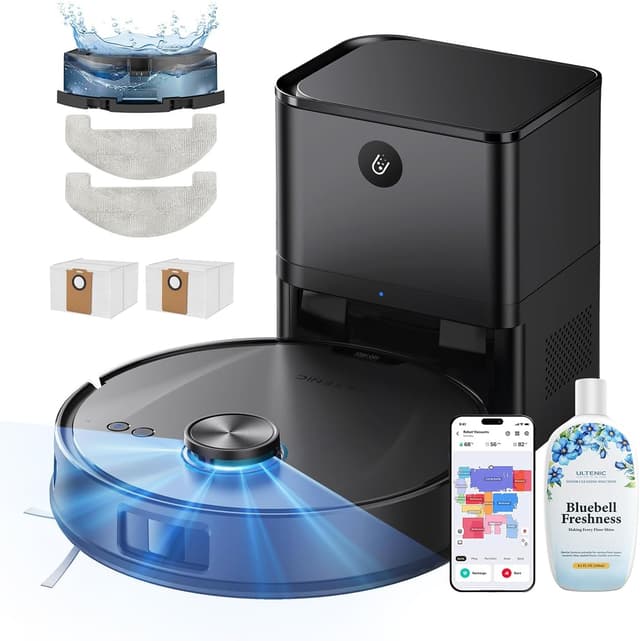 Detalle de Ultenic T20 Pro robot vacuum 8000Pa LiDAR