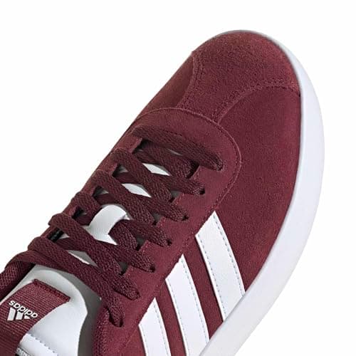 Detalle 1 de adidas Hombre VL Court 3.0 (Shadow Red/Cloud White/Shadow Red) – Zapatillas de piel con amortiguación