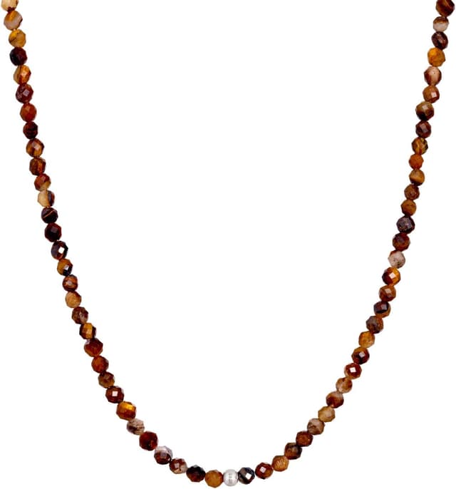 Detalle de BERGERLIN Tigerauge Halskette mit 925 Silber