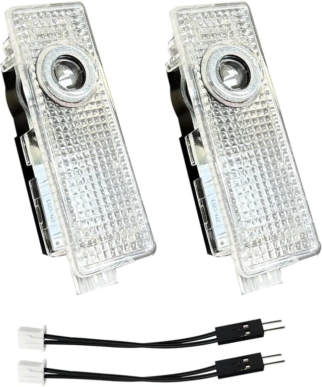 Thumbnail 6 de Krewua 2er Viererpack Autotür-Projektorlicht für Türlogo (Plug & Play, HD-Projektion)