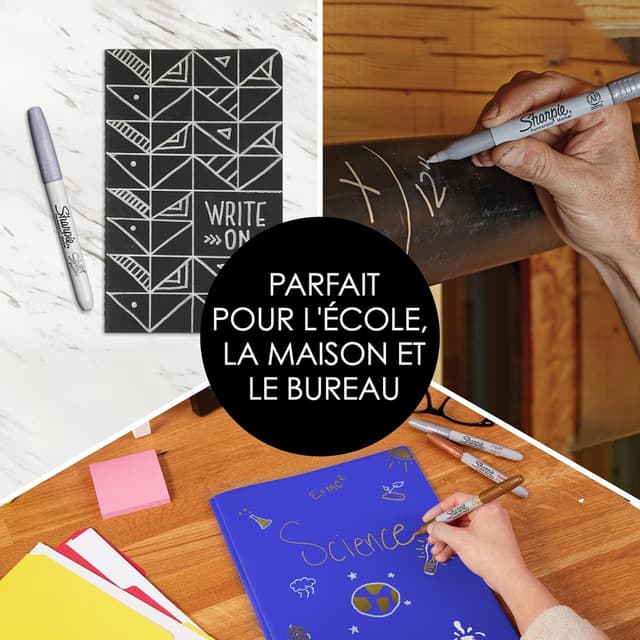 Thumbnail 5 de Stylo marqueur métallique Sharpie or 12