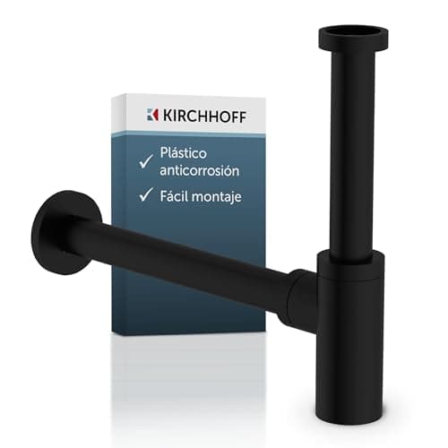 Imagen de Kirchhoff 98803828 fregadero con sifón negro 🚰 en OfertitasTOP