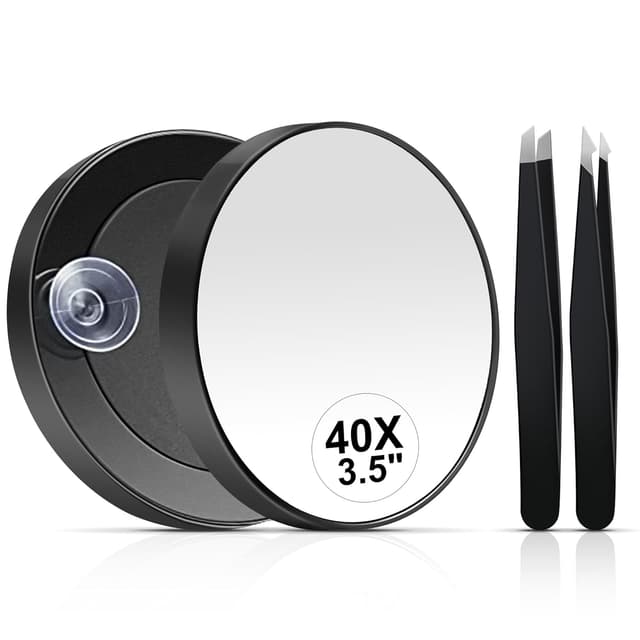 Detalle de MIYADIVA 40X Magnifying Mirror 3.5" Compact 🪞