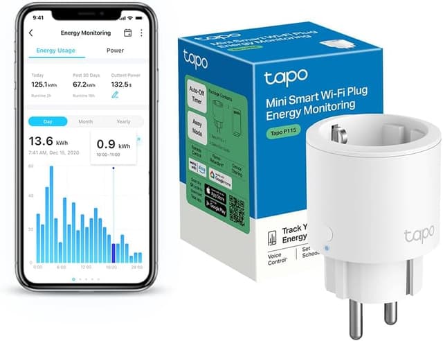 Detalle de Tapo P115 Prise connectée 16A pour chauffage