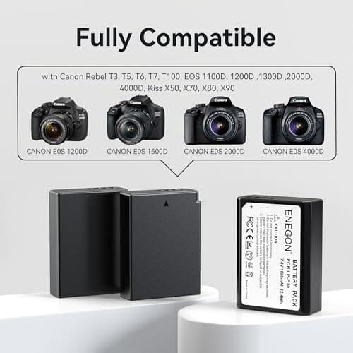 Thumbnail 1 de ENEGON LP-E10 High-Capacity Batteries 3×1680mAh