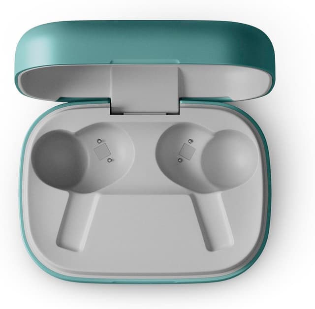 Detalle de Bang & Olufsen Beoplay Eleven kabellose Bluetooth In-Ear-Kopfhörer mit Noise-Cancelling (Eucalyptus Grün)