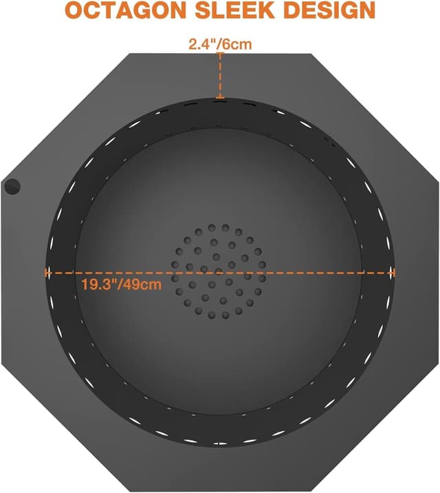 Detalle de Onlyfire Rauchfreie Feuerschale 66 cm