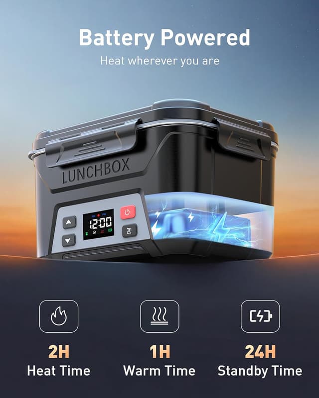 Thumbnail 1 de EAST OAK Cordless Electric Lunch Box 5.5 cups 🍱