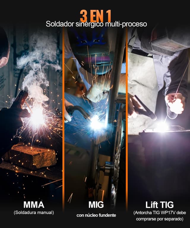 Thumbnail 5 de HITBOX HBM200 Soldador 3 en 1 140A