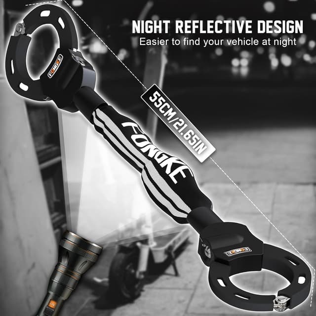 Detalle 2 de FONGKE E-Scooter Schloss 8 mm Kettenschloss