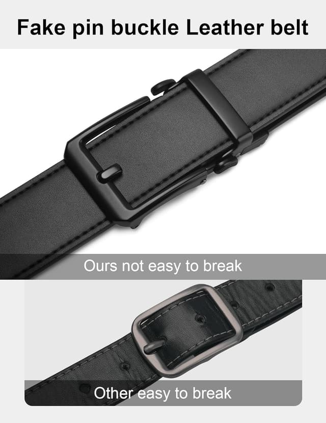 Thumbnail 6 de JUKMO 1.5" (38mm) Leather Ratchet Belt for Men in Gift Box