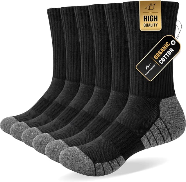 Detalle de Niorasen Mens Sports Socks 6 Pairs