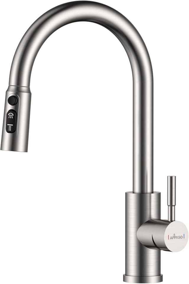 Detalle de APPASO Double Broom mixer tap 210BN
