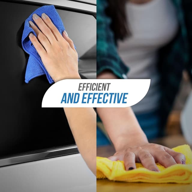 Detalle de TDBS The Dustpan and Brush Store Large Microfibre Cleaning Cloth (40x40cm), Lint-Free, Blue (20 pack)