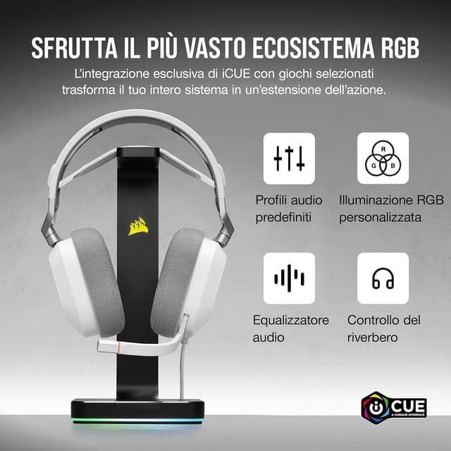 Thumbnail 5 de Corsair HS80 cuffia gaming 50 mm