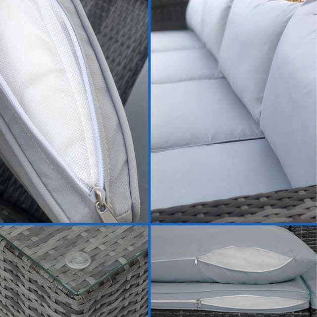 Detalle de EVRE rattan garden furniture set