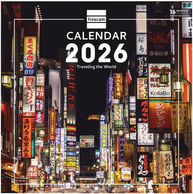 Detalle de Finocam Wall Calendar 2026 30x30 cm