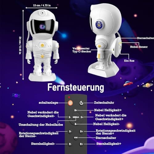 Thumbnail 5 de Projecteur LED Astronaut – projecteur de ciel étoilé